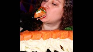 WATCH FULL VIDEO 👆👆👆 SALMON SASHIMI MUKBANG  CREAMY ONION SALAD  SALMON ROE  ASMR MUKBANG  ASMR [upl. by Gregson]