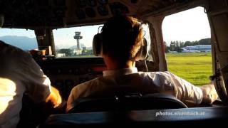 DC6 Final Approach amp Landing  Cockpit View [upl. by Luanne]