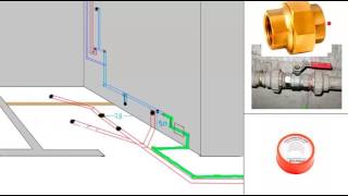 como instalar la tuberia para baño explicado paso a paso  parte 2  agua [upl. by Ssac967]