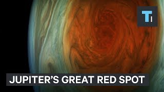 NASA released the closestever images of Jupiter’s Great Red Spot [upl. by Nadean]