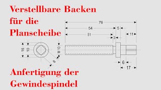 Planscheibe Anfertigung der Gewindespindeln für die Backen auf Bernardo Profi 600 G und BF 30 G [upl. by Schou563]