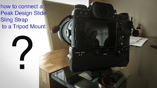 Peak Design Slide Camera Sling Strap to tripod mount [upl. by Sheeb]