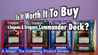 Is It Worth It To Buy A Dungeons amp Dragons Commander Deck  A Magic The Gathering Product Review [upl. by Htiek]