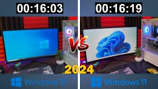 Windows 11 vs Windows 10 💻 Comparación de Rendimiento 2024 🚀 [upl. by Ehcor248]