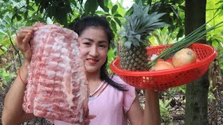 Yummy pork rib with vegetable recipe cooking by countryside life TV [upl. by Dammahom619]