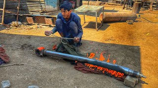 Most Searched Hydraulic Cylinder Rod Straightening Process  Repairing Of Curved Hydraulic Rod [upl. by Kudva]