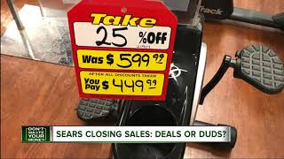 Sears closing sales deals or duds [upl. by Ardisi701]