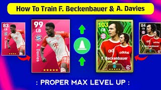 Epic Beckenbauer amp Iconic Davies Best Training Guide 🥶  efootball 2024 ✨ [upl. by Anaibaf]