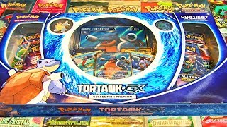 OUVERTURE DU MEGA COFFRET POKEMON TORTANK GX COLLECTION PREMIUM [upl. by Htial]