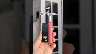 Comparing RareBeauty Tinted Lip Oil shade hope to elf Glossy LipStain comparison swatches lips [upl. by Maples]