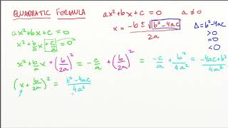 Quadratic Formula Proof Bhaskaras Formula [upl. by Latty]