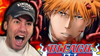 REACTING to ALL BLEACH OPENINGS 115 for THE FIRST TIME [upl. by Auhsej]