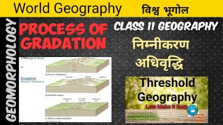 ProcessOfGradation निम्नीकरण अधिवृद्धि Gradation in Geography [upl. by Nosidam]