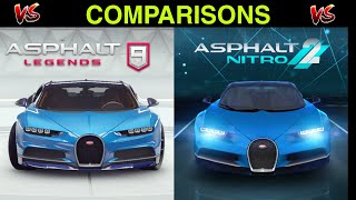 Asphalt Nitro 2 Vs Asphalt 9 Legends Full Comparison  Customisation  Graphics  Controls 🔥 [upl. by Viafore541]