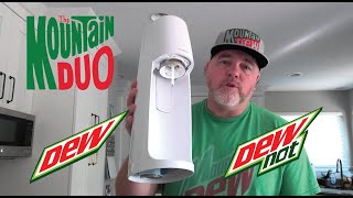 ReCarbonate Flat Mountain Dew with SodaStream  Dew or Dew Not  The Mountain Duo [upl. by Suivatnod]