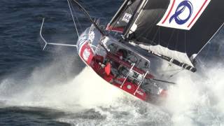 Armel Le Cléach adelanta a Alex Thomson y es líder de la Vendée Globe [upl. by Aremihc]