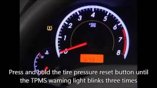 Reset 200710 Toyota Camry Tire Pressure Monitoring System TPMS After Tire Rotation or Replacement [upl. by Bohman]