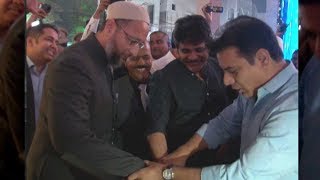 Nagarjuna KTR Asaduddin Owaisi amp other celebs at Taher Sound 40 years celebrations [upl. by Harras]