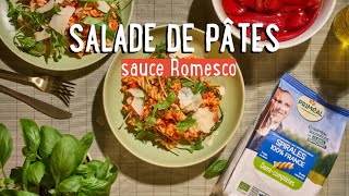 Salade de pâtes sauce Romesco 🥗  Recette [upl. by Asit]