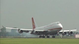 Plane spotting at Schiphol Airport  Beautiful landings amp take offs [upl. by Ahsael22]