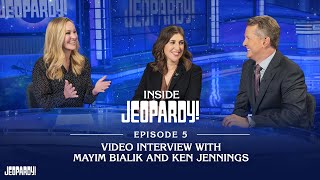 Mayim Bialik amp Ken Jennings Share All  Inside Jeopardy  JEOPARDY [upl. by Jodie]