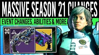 Destiny 2 MASSIVE SEASON 21 CHANGES Ritual CALENDAR New Weapons Exotic Loot Armor Mods Ranks [upl. by Madoc]