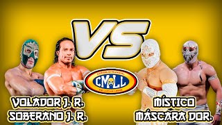 VOLADOR JR y SOBERANO JR vs MÍSTICO y MÁSCARA DORADA  MEXICAWS  CMLL 2023 [upl. by Alane893]