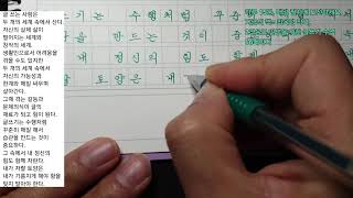 필우들과 필사를 매일 함께 합니다 2024110 Korean handwriting Live 필사 글씨잘쓰는법 악필교정 글씨연습스트레스해소마음안정 [upl. by Thurlow797]