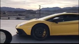 LS swapped Miata vs 400000 Lamborghini Aventador [upl. by Ehr]