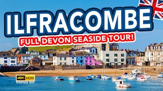 ILFRACOMBE DEVON  Full tour of seaside holiday town from harbour to beach [upl. by Annej]