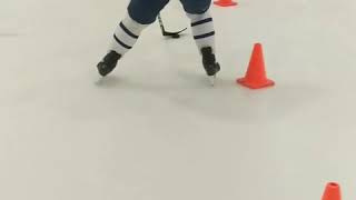 Power Skating Defenseman drills Backwards transitions amp escapes with puck [upl. by Amla]