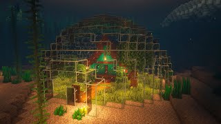 Подводный дом в Майнкрафт Underwater house Minecraft Timelapse [upl. by Dnyletak]