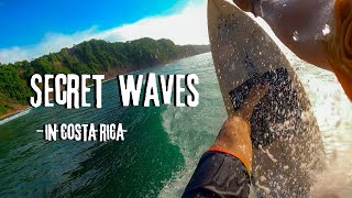 Surfing Secret Spot With Minute Long Waves in Costa Rica [upl. by Abigail]