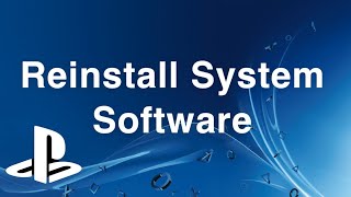 PS4 How to Reinstall System Software [upl. by Stephenie210]