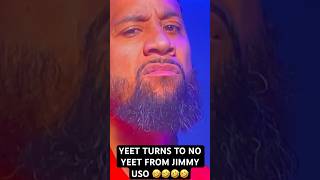 YEET TURNS TO NO YEET FROM JIMMY USO 🤣🤣🤣🤣 smackdown [upl. by Naoh]