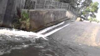 River Medway Sluice weir steep canoe pass [upl. by Koral]