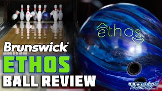 Brunswick Ethos Bowling Ball Review 4K  Bowlers Paradise [upl. by Enyrehtak]