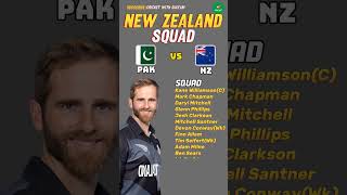 Nee Zealand Squad For Pakistan  Pakistan Vs New Zealand T20 Series 2024 [upl. by Cock954]