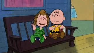 Happy New Year Charlie Brown Peppermint Patty and Charlie Brown On The Porch [upl. by Adnarb]