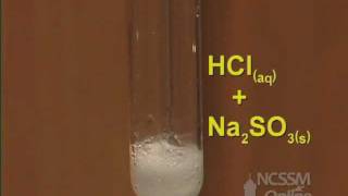 Double Displacement Sodium Sulfite and HCl [upl. by Geaghan]