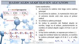 RADICALES ALQUILO 1 [upl. by Enelrats]