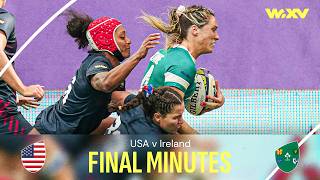 Can Ireland complete incredible comeback  USA v Ireland  Final Minutes  WXV 1 [upl. by Aehsa]