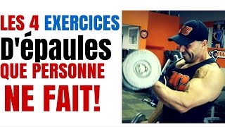 Musculation  4 Exercices Dépaules QUE PERSONNE NE FAIT [upl. by Kery]