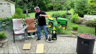 Sun Joe 2100 PSI Max Electric Pressure Washer w Accessories on QVC [upl. by Eloc]