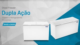 Freezer e Refrigerador DA420 e DA550 Dupla Ação  Metalfrio [upl. by Necyrb]