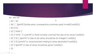 Compiler Design Lex and Yacc Programming Tutorial To Recognize declarative statements in Compiler D [upl. by Neyut415]