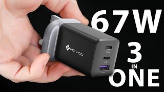 NOVOO 67W USB C Charger  Pocket PowerHouse [upl. by Anomahs]