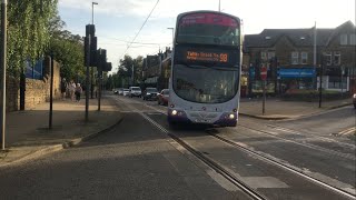 First Sheffield 37250 turns down Leppings Lane with the 1618 Route 98 service to Totley Brook [upl. by Arualana]