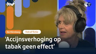 Hebben accijnsverhogingen op tabak effect  Feit of Fictie  NPO Radio 1 [upl. by Armat]