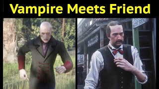 Vampire Meets Friend in Red Dead Redemption 2 RDR2 Ornate Dagger [upl. by Lanny]